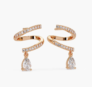 Elegantes Pendientes de Diamantes Cultivados en Laboratorio, Certificados por IGI, Joyería al por Mayor para Mujer - Product Image 2