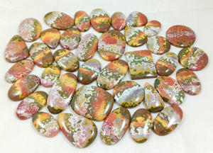 Natural Ocean Jasper cabujón curación cristal cuarzo venta al por mayor a granel suelta piedra preciosa Chakra espiritual Reiki crudo - Product Image 2