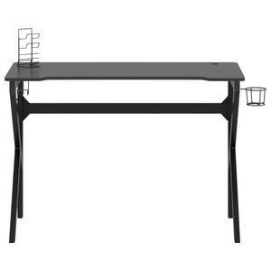 โต๊ะเกมมิ่งไม้สีดำขนาดมาตรฐานสำหรับเกมเมอร์ - Product Image 3