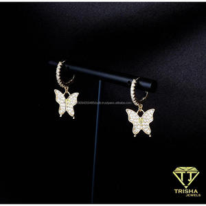 ต่างหูจี้เพชรโมอิสซาไนต์เงินแท้ 925 สำหรับผู้ค้าส่งเครื่องประดับ - Product Image 4