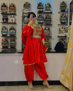 Vestido Étnico Afgano Kuchi Hecho a Mano, Diseño Moderno y Personalizado, Ropa Tradicional Pakistaní para Mujer - Product Image 6