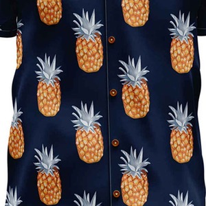 Chemise décontractée pour homme Beach Resort, 100% coton, coupe ample, manches anti-plis, chemises hawaïennes pour homme - Product Image 5