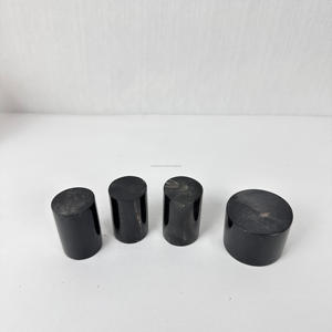 Direct d'Inde Rouleau de corne de buffle véritable et écologique en noir naturel pour l'artisanat Cylindre de poignée de couteau de timbre de style ange - Product Image 2