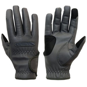 Gants d'équitation en cuir respirants pour l'hiver, antidérapants, à doigts entiers, avec logo personnalisé, unisexe - Product Image 1