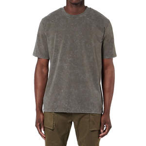 T-shirts délavés pour hommes en gros – Qualité supérieure, style personnalisé, décontractés, à manches courtes, en coton, grandes tailles - Product Image 1