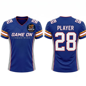 Camisetas Deportivas de Fútbol Americano para Hombre, de Malla de Poliéster, con Diseño de Logotipo del Equipo, Personalizadas con el Número del Club - Product Image 1