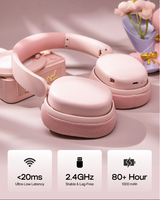 AULA G7 Pro Over-Ear Wired/Wireless untuk Headset Gaming Kulit dengan Driver Dinamis 5.2, Daya Tahan Baterai 10-15 Jam, Latensi Rendah.