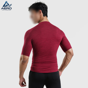 เสื้อยืดแขนสั้นสีแดงเลือดหมู คุณภาพสูงสุด ราคาสมเหตุสมผล ผู้ผลิตที่ดีที่สุด สินค้ามาใหม่ บริการ OEM - Product Image 3