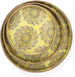 Plateau en MDF avec poignées pour buffet et service traiteur, design durable en résine imperméable, modèle d'Inde - Product Image 3