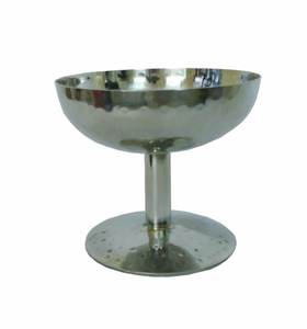 Stainless Steel Hammered Design Ice Cream Cup Dessert Serving Bowl for Ice Cream Fruit Pudding Snacks - Product Image 1