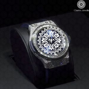Montre de luxe pour homme Charm Jewels, boîtier en acier inoxydable de 40 mm, cadran en verre, mouvement mécanique analogique, date automatique, étanche 10 bars - Product Image 2
