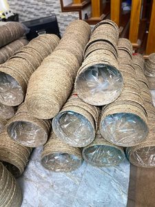 Vietnam Origin <b>Storage</b> Seagrass Bread <b>Basket</b> with <b>White</b> Handle Dimensional Tolerance <1cm Lightweight - Product Image 5