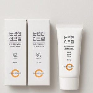 [CURAHEALBIO] Crème solaire visage bio SPF50 PA+ pour peaux sensibles, respectueuse des yeux, à base de plantes, usage quotidien - Product Image 2