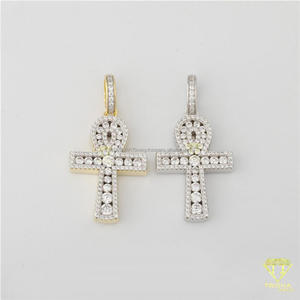 Collier pendentif symbole Hip Hop avec diamant de laboratoire étincelant et design de bijoux de mode urbaine - Product Image 4