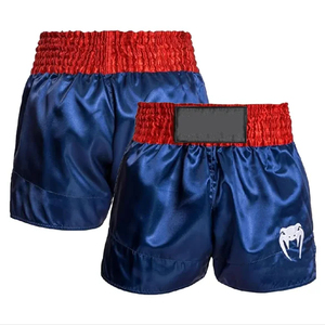 กางเกงมวยไทย MMA คิกบ็อกซิ่ง ยี่ห้อ Elite Fight Wear สำหรับฝึกซ้อม ระบายอากาศได้ดี ผ้าซาตินยืดหยุ่น รับผลิตแบบ OEM พร้อมปักโลโก้ด้านหน้า - Product Image 5