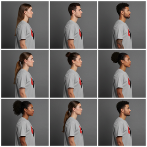 T-shirt pour homme avec logo personnalisé, coton, manches courtes, uni, décontracté, de haute qualité, vêtement basique - Product Image 2