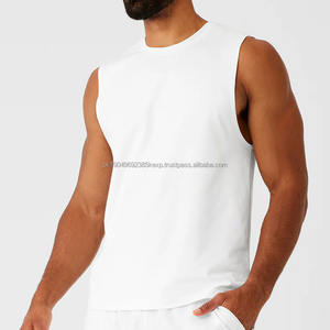 Débardeur de sport sans manches en coton uni pour homme, idéal pour la course à pied et la gym en été - Product Image 2