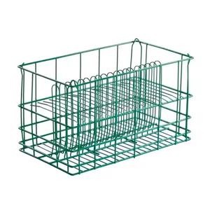 Colored coated <b>dish</b> <b>rack</b> with multi-section storage compartments Strong metal construction <b>dish</b> <b>rack</b> for daily use - Product Image 6