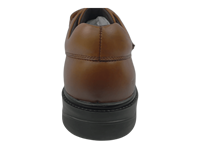 Chaussures habillées pour hommes Dlords en cuir pleine fleur marron, style Oxford à boucle, avec semelle intermédiaire EVA à coussin d'air, semelle extérieure TRX antidérapante et anti-odeur