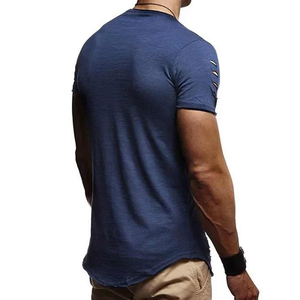Nuevas Camisetas Personalizadas al por Mayor para Hombre, Estilo Casual para Exteriores, 100% Algodón, Alta Calidad, Transpirables, Ecológicas, Servicio OEM - Product Image 2