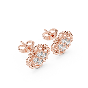 Boucles d'oreilles en diamant Moissanite de qualité supérieure en or 10 carats Purely & Planet certifiées IGI en argent 925 - Product Image 2