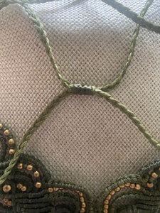 สร้อยคอแมคราเม่ทำมือประดับหินไทเกอร์อายทรงรีสีน้ำตาล เชือกสีเขียว ลูกปัดสีทอง สไตล์โบโฮ เครื่องประดับบำบัดรักษา ของขวัญสำหรับชาวพุทธ รับรองโดย IGI - Product Image 2