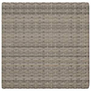 Mesa de Bistro Plegable Compacta en Ratán PE Gris y Acero con Recubrimiento en Polvo, Mesas para Exteriores - Product Image 5