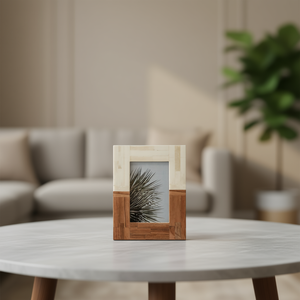 Marco de Fotos de Madera Elegante Hecho a Mano para Decoración del Hogar, Marco para Exhibición de Fotos para Dormitorio, Sala de Estar, Oficina, Decoración de Mesa - Product Image 3