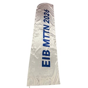 Drapeau rectangulaire à plumes du Groupe FLC du Conseil du Cancer, pour team building, en polyester vert, avec mât en aluminium, impression numérique, durable - Product Image 4