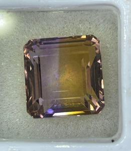 อเมทรีนทรงแปดเหลี่ยมคุณภาพสูง, อเมทรีนธรรมชาติเจียระไนแบบหลวมๆ สองสี - Product Image 4