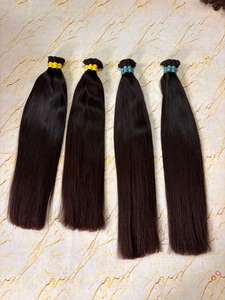 Nueva llegada de alta calidad de doble trama Remy Virgin Temple paquetes de cabello humano 20-30 pulgadas suave cuerpo ondulado todos los colores directo indio - Product Image 5