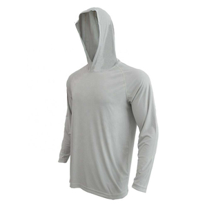 Chemises de pêche personnalisées avec logo, manches longues, anti-UV, à capuche, séchage rapide, légères, pour hommes - Product Image 2