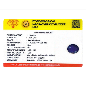 Zafiro Sintético Azul Cielo, Gema Suelta de 6.1 Quilates y 20mm para Joyería Fina - Product Image 4