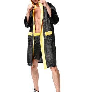 ชุดคลุมชกมวยคุณภาพสูงสั่งทำได้ตามต้องการ ปี 2026 ชุดคลุมชกมวยสีทอง ดีไซน์ล่าสุดสำหรับผู้ชาย ชุดคลุมชกมวยแบบมีฮู้ดสั่งทำได้ - Product Image 2