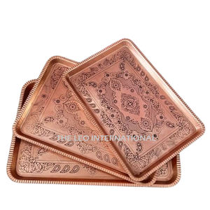 Bandeja de Servicio Creativa Hecha a Mano, Platos y Bandejas para Frutas Secas, Acabado Plateado, Artículo de Cocina para Catering - Product Image 3