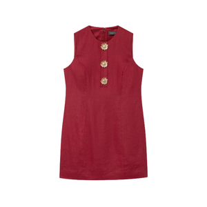 Minivestido estampado para mujer, vestido de línea A con mangas abullonadas - Product Image 4
