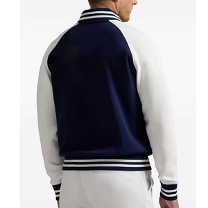 Veste de baseball universitaire d'hiver personnalisable avec logo sur le devant, en toile de laine longue, imperméable, respirante et anti-UV - Product Image 2