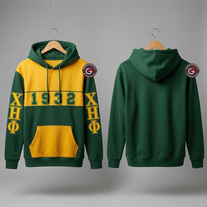 Chi Eta Phi Sororité Et Fraternité Nouveaux Hommes Élégants Conception Unie Personnalisée En Gros Pull À Capuche OEM 100% coton Hommes À Capuche - Product Image 3
