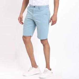 Pantalones Cortos Chino Bermuda de Hombre, Tejido de Lana, Corte Clásico, 100% Algodón, Frente Plano, Color Sólido, Bolsillos Laterales, Cintura Elástica - Product Image 3