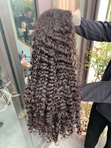 Perruque Lace Front en Cheveux Humains Vierges Remy à Cuticules Alignées pour Femmes Noires, Personnalisable, Colorée, Densité 180% - Product Image 3