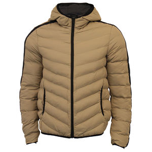 Veste matelassée en promotion, fabricant de vêtements personnalisés, vestes chaudes coupe-vent, manteau matelassé épais pour homme, veste matelassée OEM - Product Image 6