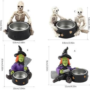 Supporto per Scheletro di Strega in Resina Fatto a Mano per Decorazioni a Tema Halloween - Product Image 2