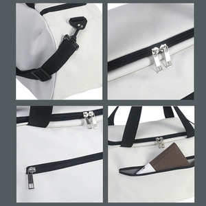 Sac de sport extensible imperméable avec fermeture éclair, compartiment sec/humide, compartiment à chaussures, grande capacité, personnalisable avec logo, pour le fitness et les voyages - Product Image 6