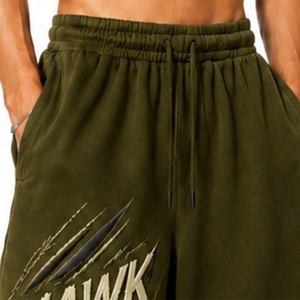 Pantalon de survêtement décontracté ample à jambes larges pour homme, taille élastique avec cordon de serrage, coupe décontractée pour l'été et le quotidien - Product Image 4
