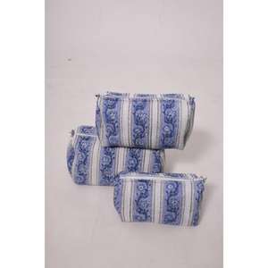 Pochette de maquillage en coton à imprimé floral, pochette de rangement pour cosmétiques, organiseur de toilette à fermeture éclair, sac de voyage floral - Product Image 4