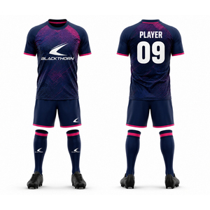 Camiseta de Fútbol para Hombre, Cuello Redondo, Sublimación Completa, Manga Corta, Elástica en Cuatro Direcciones, Transpirable, Ecológica, Ajuste Atlético - Product Image 4
