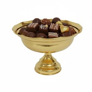 Vente en gros de bols de service décoratifs modernes en métal argenté, bord ondulé, plat à bonbons en aluminium, élégant pour la décoration de table à la maison - Product Image 4