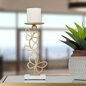 เชิงเทียนทองเหลืองสไตล์ยุโรปแบบฮอลลีวูดเรเจนซี่ ดีไซน์หรูหรา ราคาไม่แพง - Product Image 4