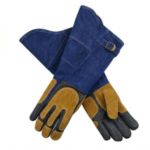 2026 Extreme <b>Heat</b> Resistance Welding Leather Gloves Fireproof Cowhide Split Leather Long Cuff Safety Gloves for Europe - Product Image 5