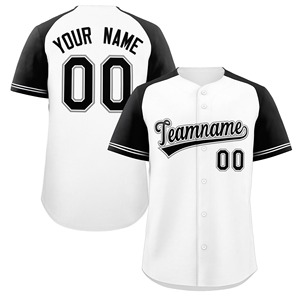 Baseball Jersey V-Neck With <b>Red</b> <b>Stripes</b> And Embroidered Letter Polyester Knit Fabric, Slight Stretch, Sports <b>Top</b> For Men - Product Image 3